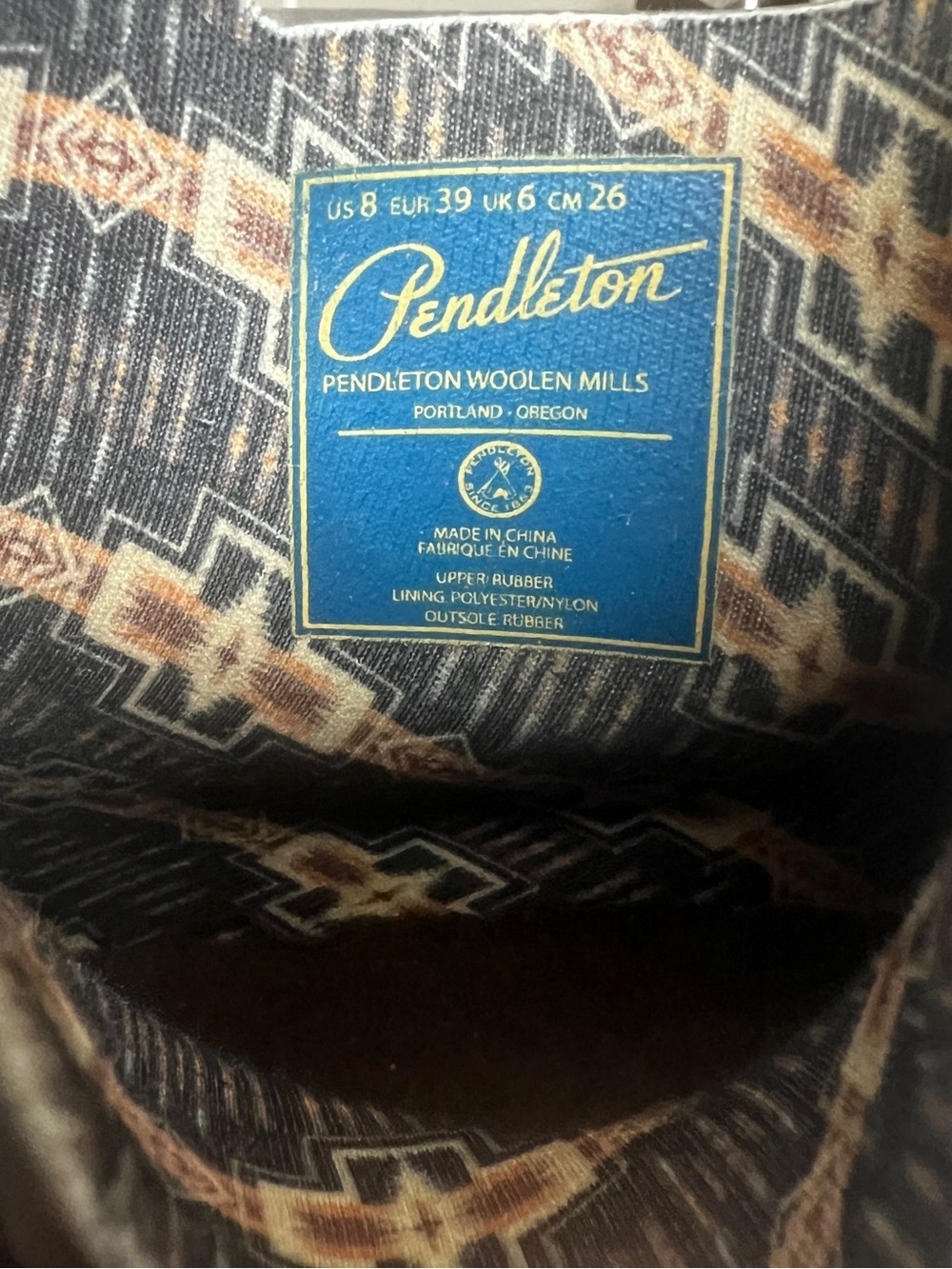 Pendleton Heritage National Park Chelsea Rain Boots Outdoors Logo Brown SZ 8 - Picture 12 of 12